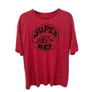 Dodge Men's XL Super Bee Red Graphic T-shirt